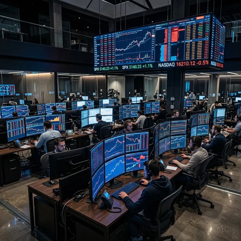 Energy trading floor monitoring European power market prices